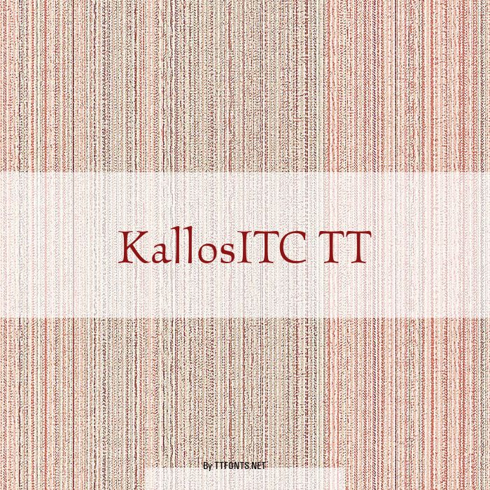 KallosITC TT example